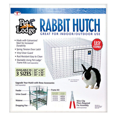 Pet Lodge Rabbit Hutch 24X24 AH2424